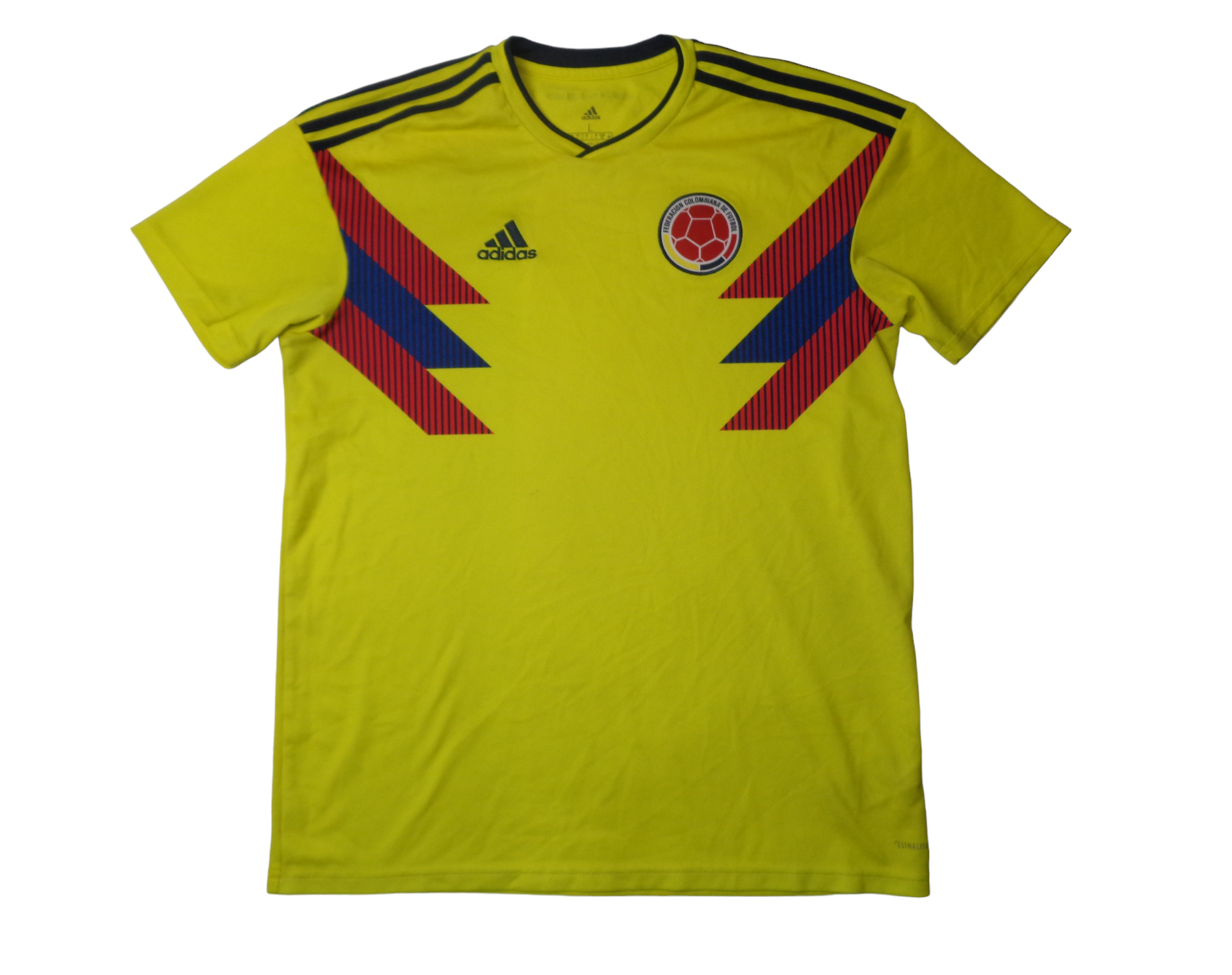 COLOMBIA 2018/19 HOME SHIRT - ADIDAS - SIZE LARGE