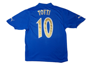TOTTI #10 - ITALY 2003/04 HOME SHIRT - PUMA - SIZE LARGE