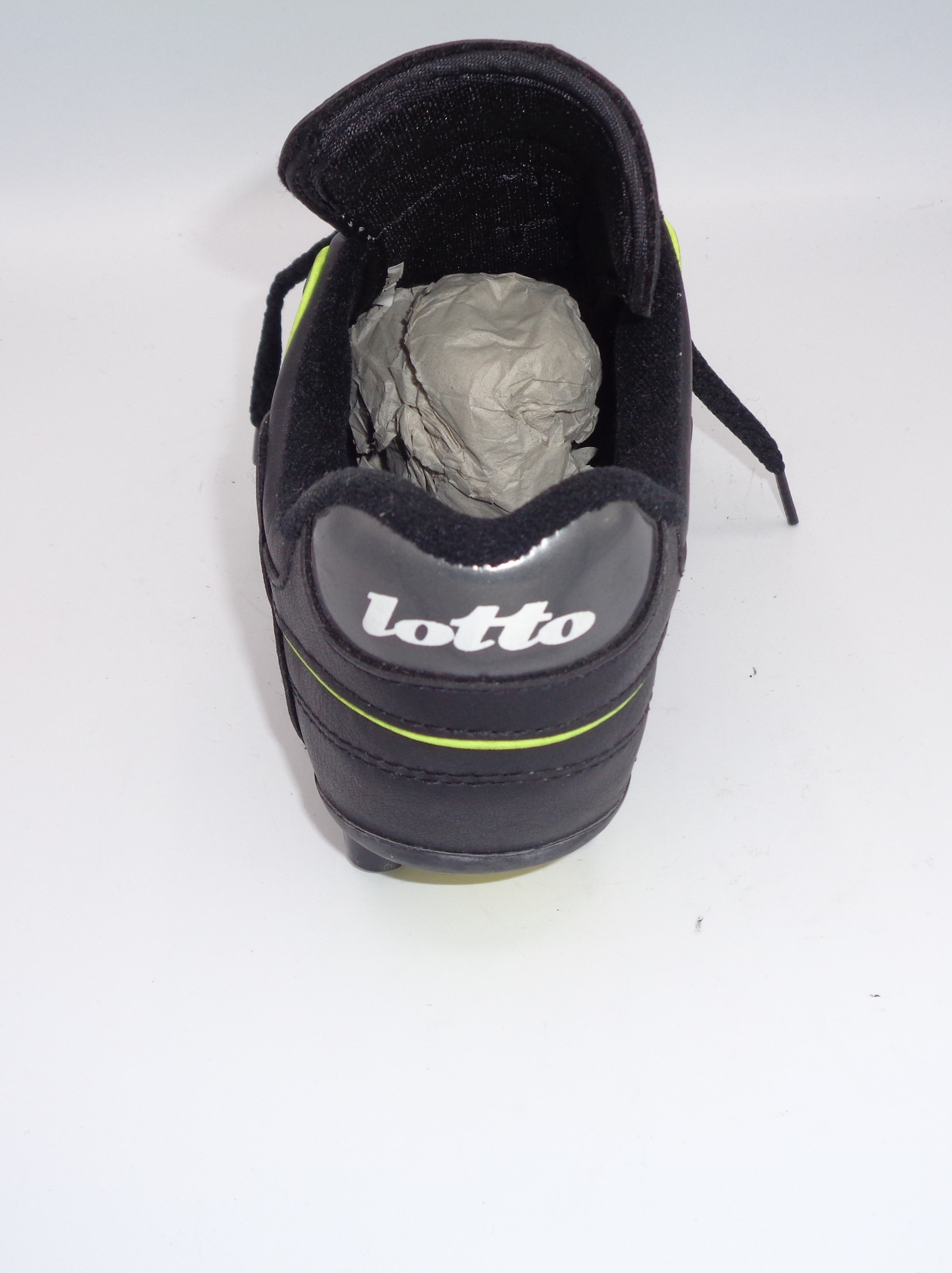 LOTTO ITALIA BLACK YELLOW FOOTBALL BOOTS - LOTTO - SIZE 6 (38)