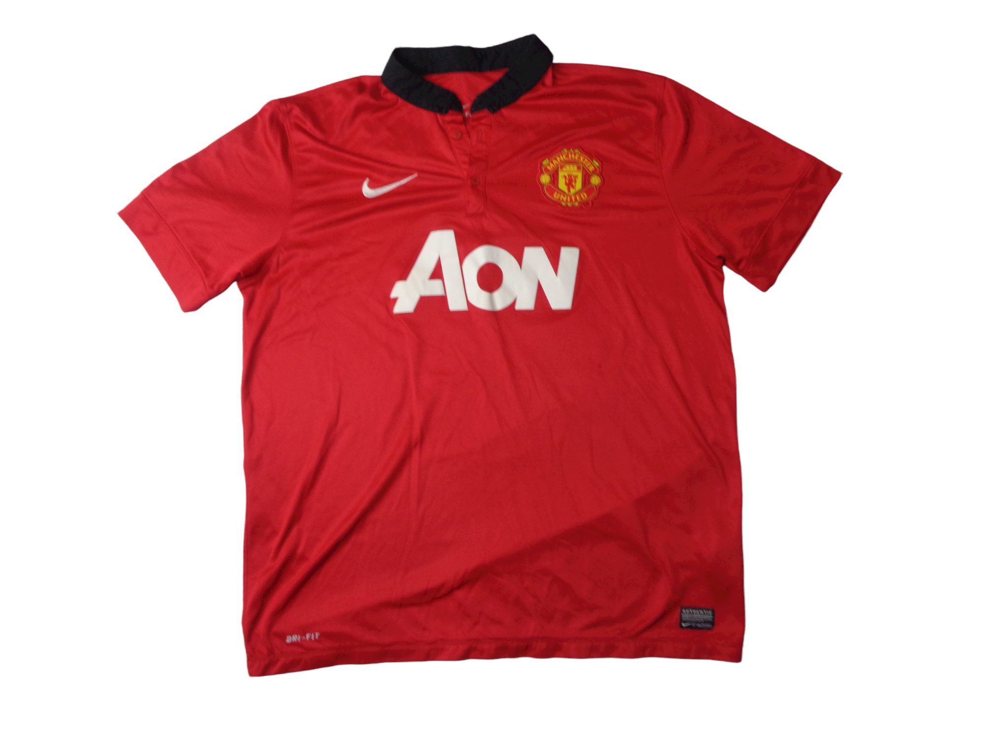 V. PERSIE #20 - MANCHESTER UNITED 2013/14 HOME SHIRT - NIKE - SIZE XL