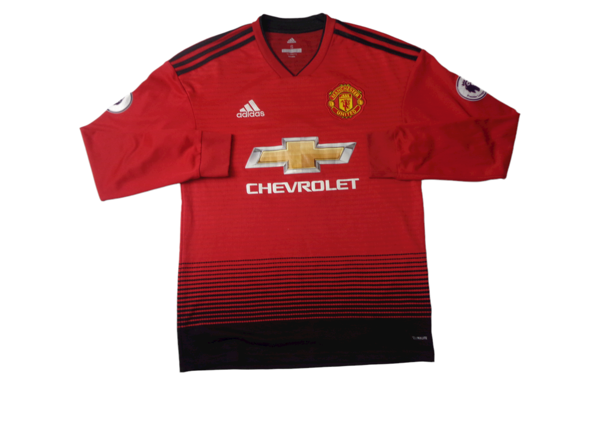ALEXIS #7 - MANCHESTER UNITED 2018/19 LONG SLEEVE SHIRT - ADIDAS - SIZE SMALL