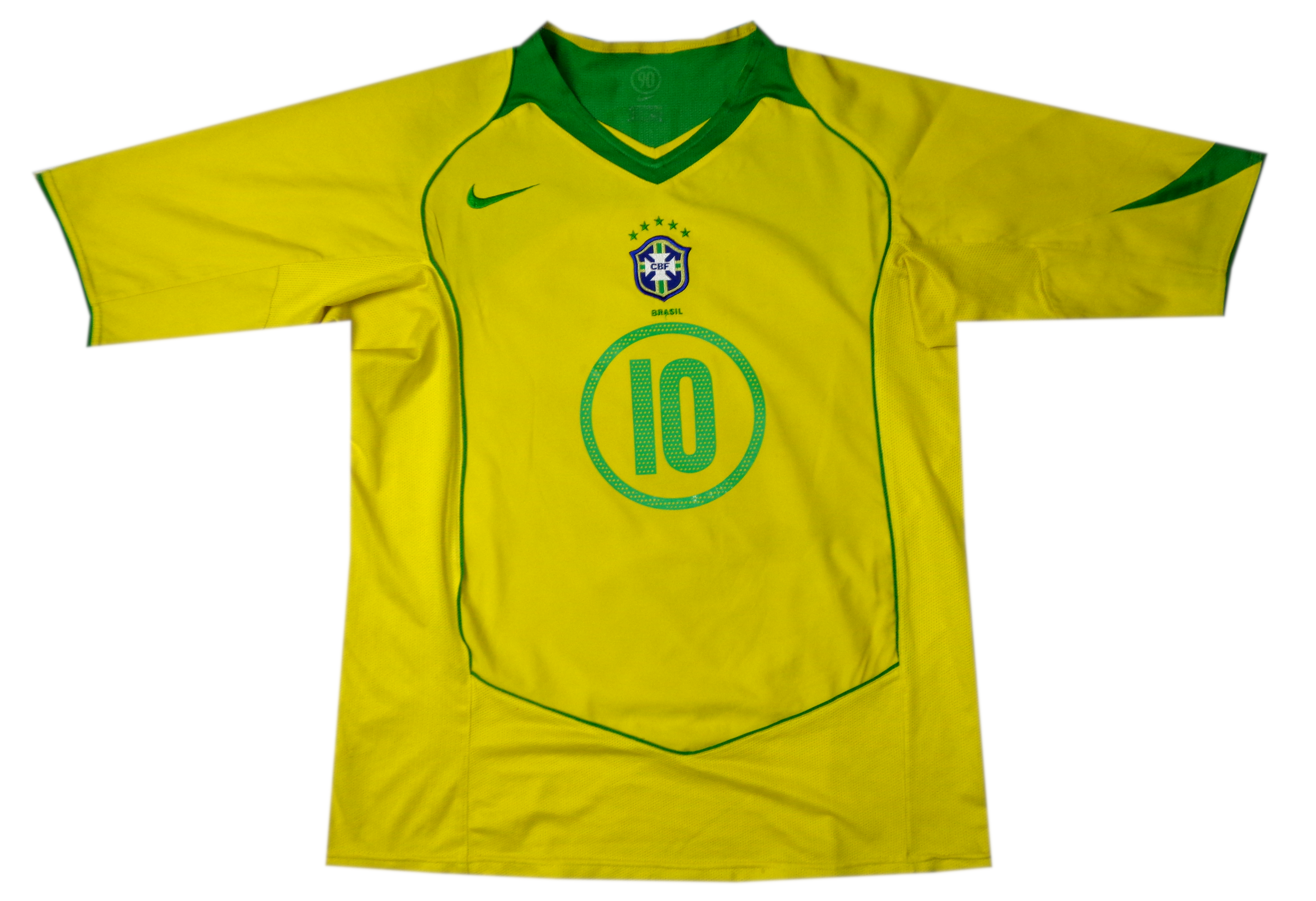 RONALDINHO - BRAZIL 2004/06 SHIRT - NIKE - SIZE MEDIUM
