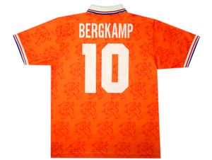 BERGKAMP #10 - HOLLAND 1994 WORLD CUP SHIRT - LOTTO - SIZE MEDIUM