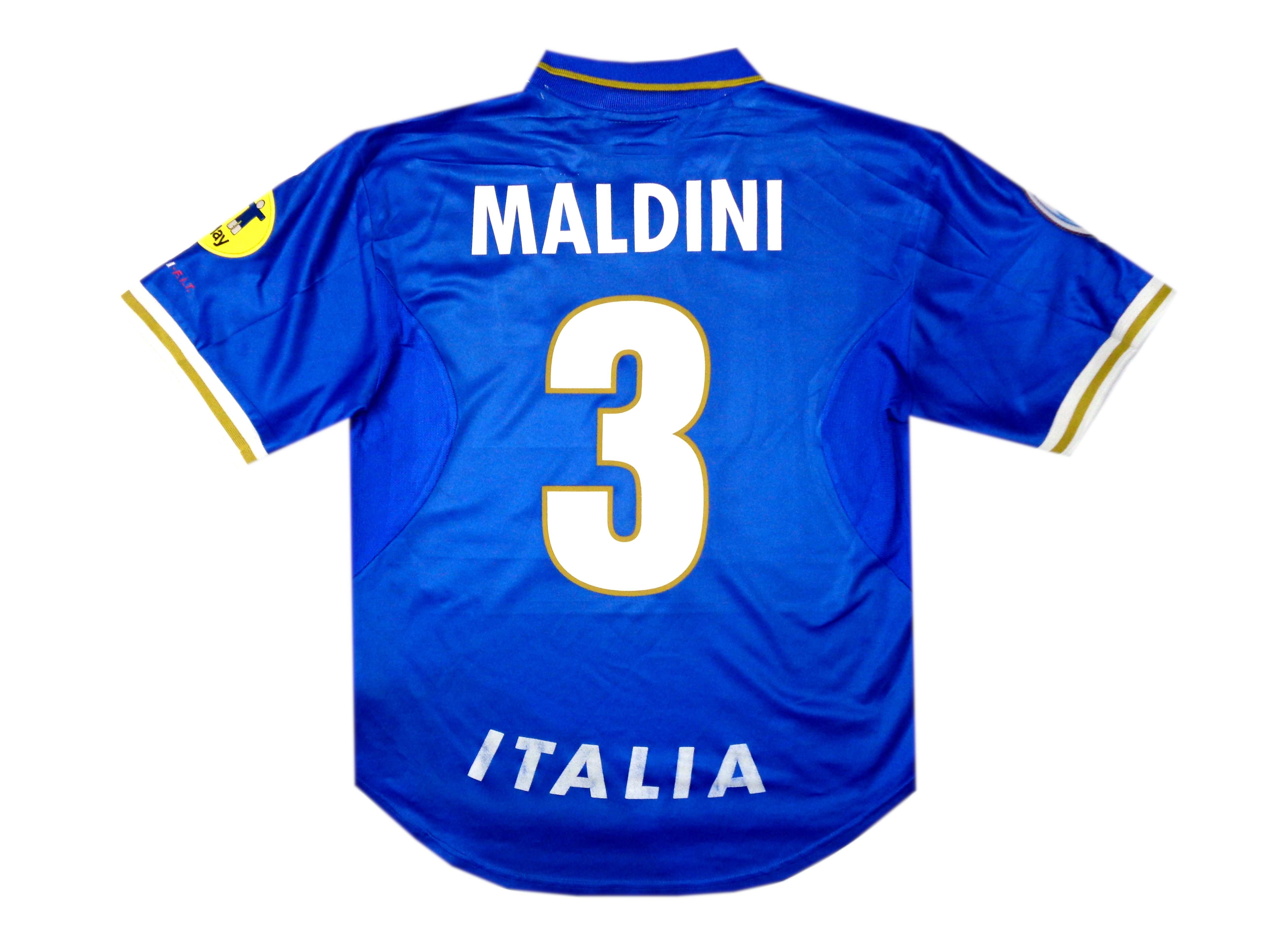 MALDINI #3 - ITALY EURO 1996 SHIRT - NIKE - SIZE LARGE