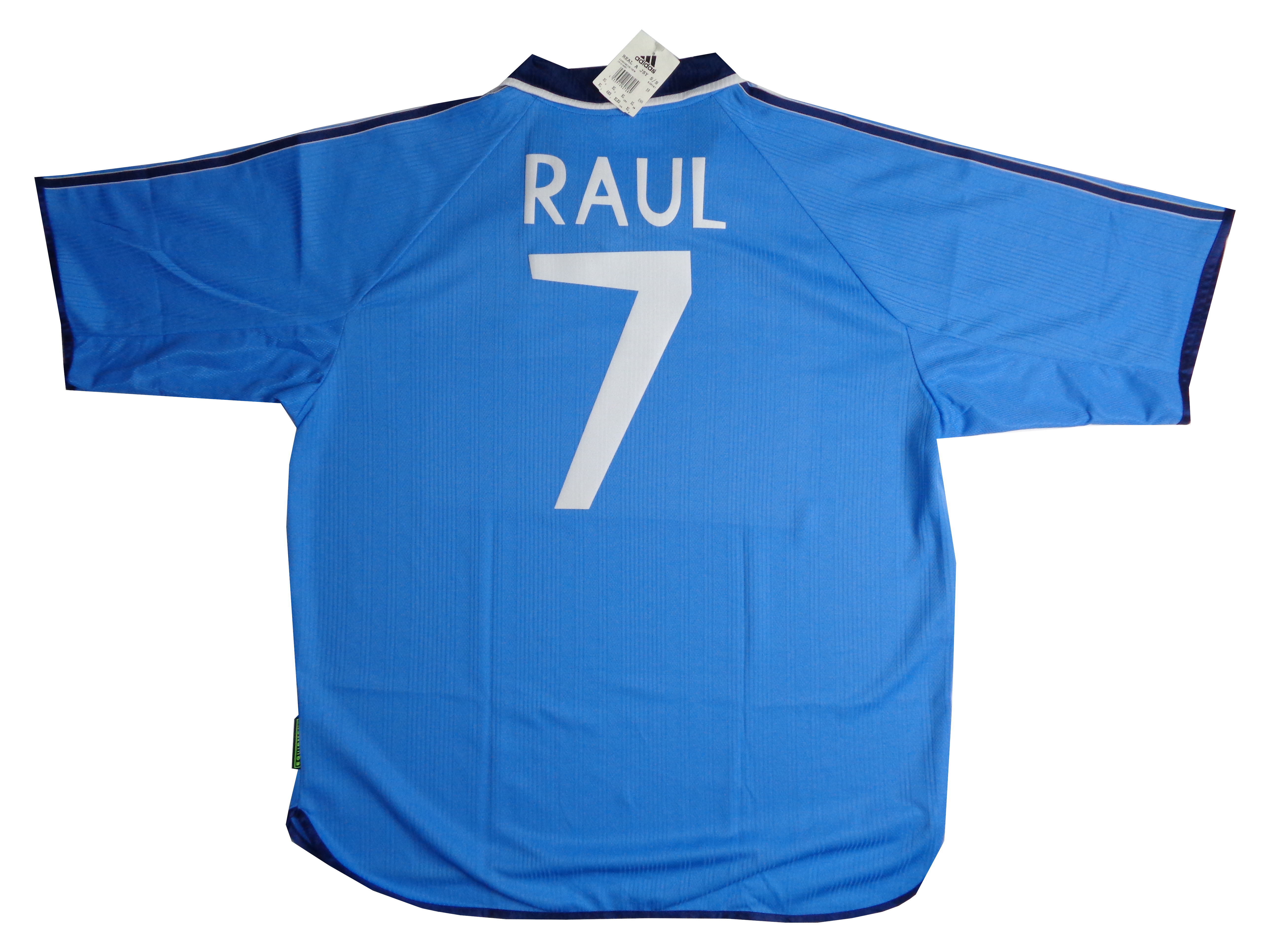 RAUL #7 - REAL MADRID 1998/00 PLAYER ISSUE THIRD SHIRT - ADIDAS - SIZE XL - BNWT