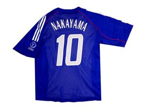 NAKAYAMA #10 - JAPAN 2002 WORLD CUP PLAYER ISSUE SHIRT - ADIDAS - SIZE MEDIUM